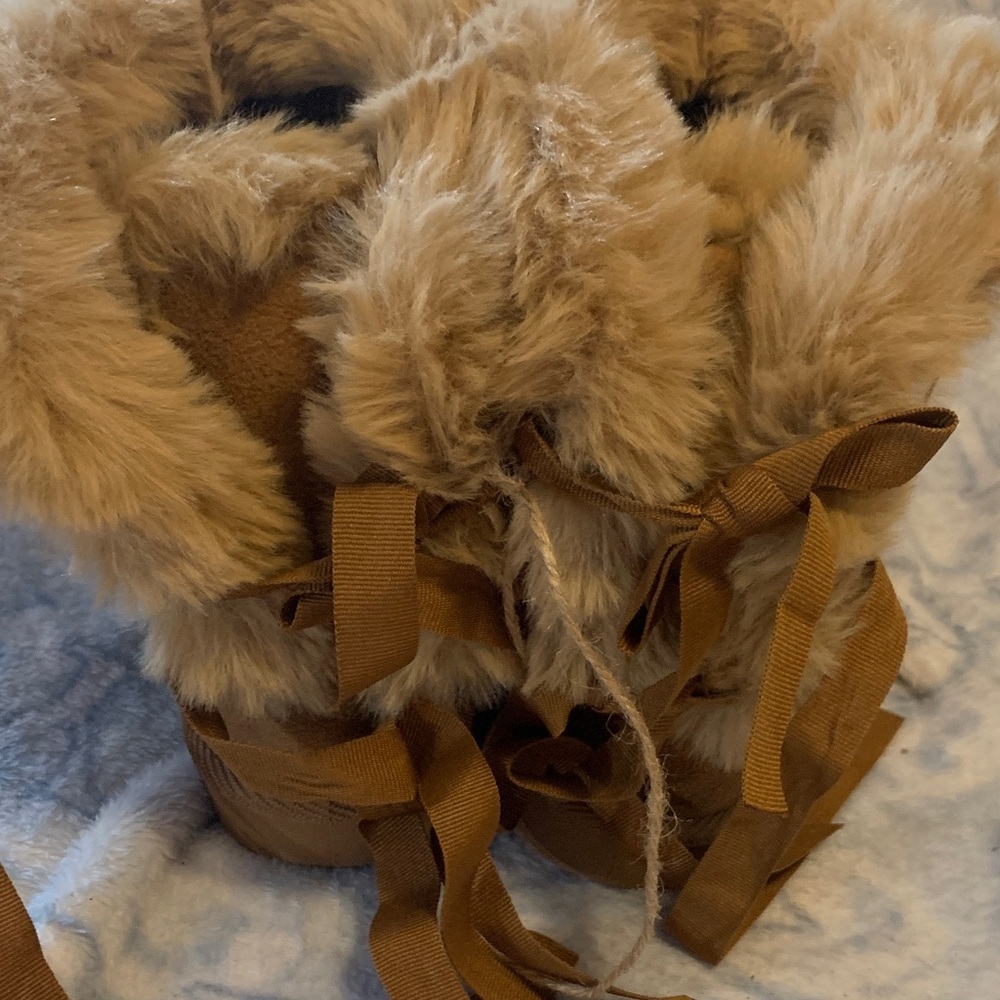 Josmo- Brown Furry Kids Boots - Picture 5 of 6